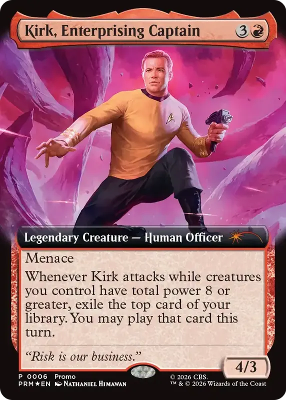 Kirk, Enterprising Captain (Extended Art) [Media Promos]