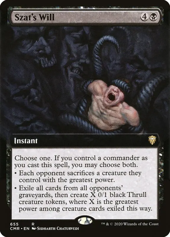 Szat's Will (Extended Art) [Commander Legends]