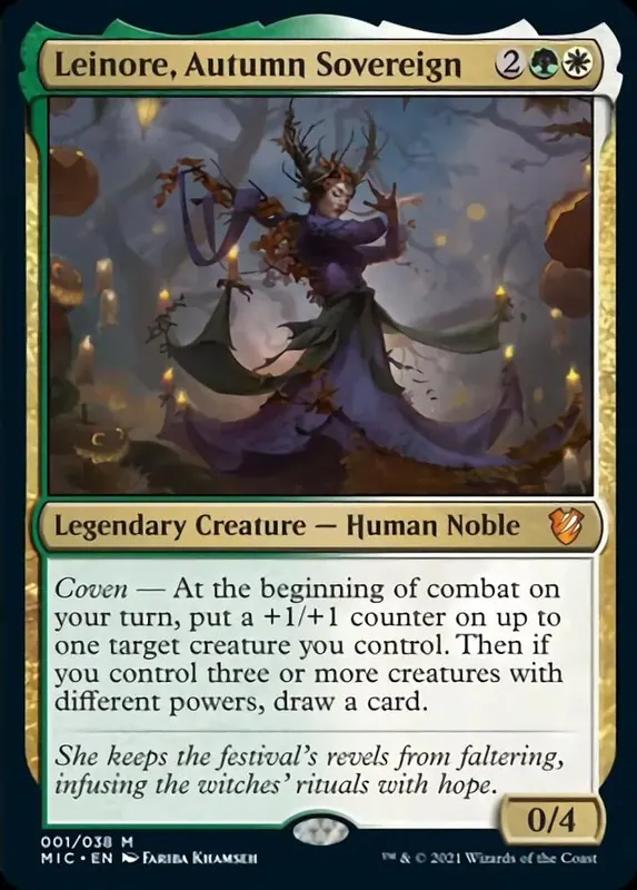 Leinore, Autumn Sovereign - Español [Innistrad: Midnight Hunt Commander]