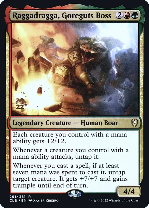 Raggadragga, Goreguts Boss [Battle for Baldur's Gate Promos]