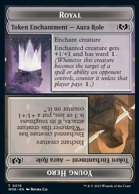 Royal // Young Hero [Wilds of Eldraine Tokens]