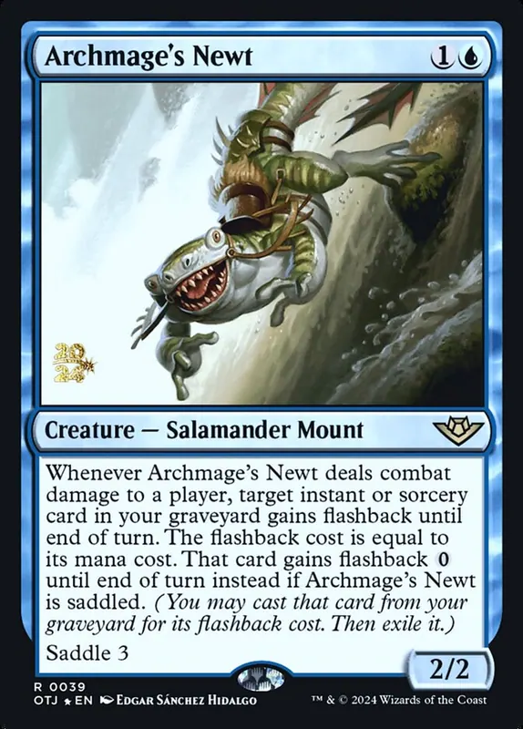 Archmage's Newt [Outlaws of Thunder Junction Promos]