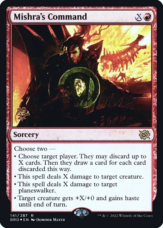 Mishra's Command [The Brothers' War Promos]