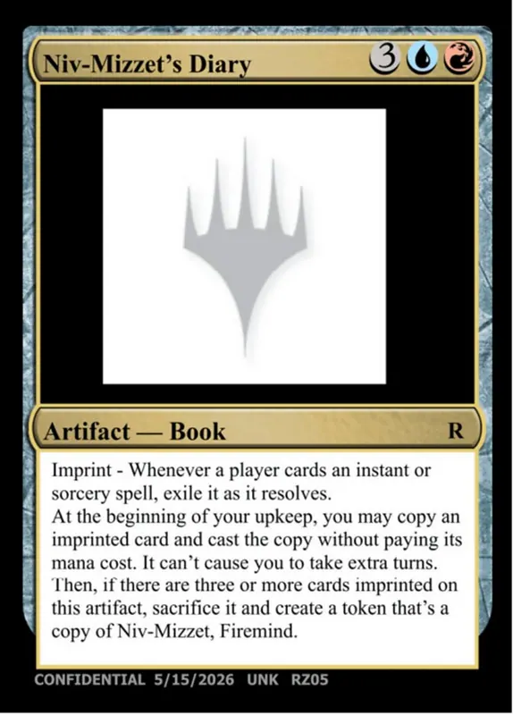 Niv-Mizzet's Diary [Unknown Event]