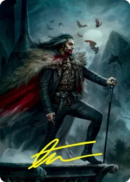 Dracula, Blood Immortal Art Card (Gold-Stamped Signature) [Innistrad: Crimson Vow Art Series]