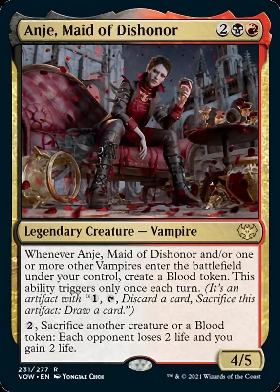 Anje, Maid of Dishonor - Español [Innistrad: Crimson Vow]