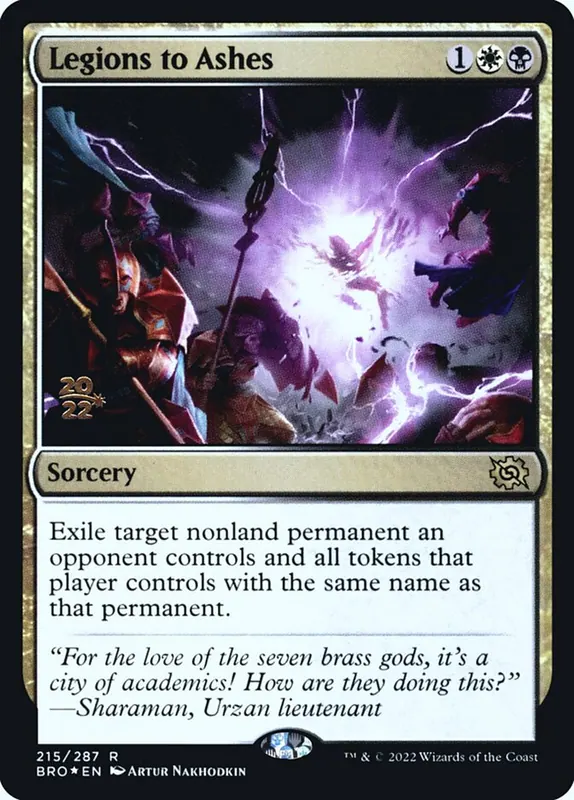 Legions to Ashes [The Brothers' War Promos]