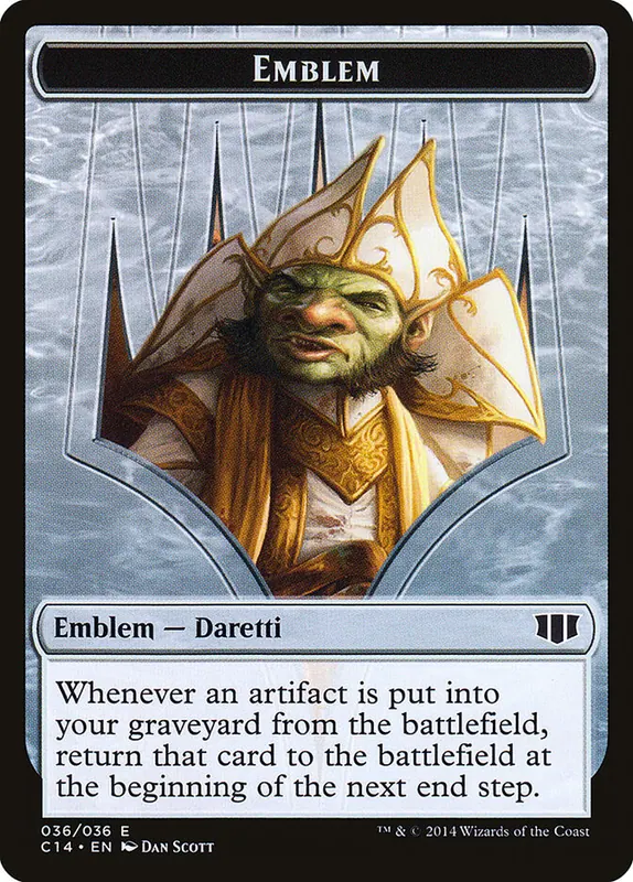 Daretti, Scrap Savant Emblem [Commander 2014 Tokens]