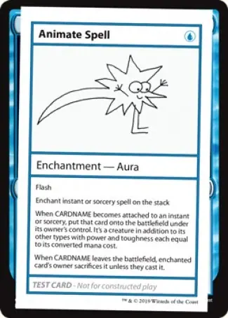 Animate Spell (2021 Edition) [Mystery Booster Playtest Cards]
