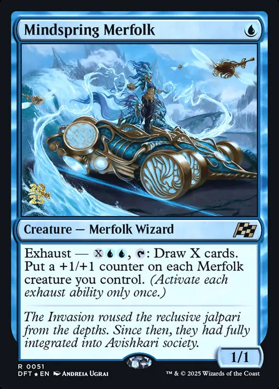 Mindspring Merfolk [Aetherdrift Promos]