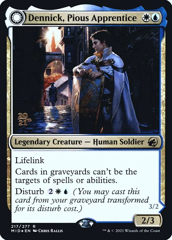 Dennick, Pious Apprentice // Dennick, Pious Apparition [Innistrad: Midnight Hunt Promos]