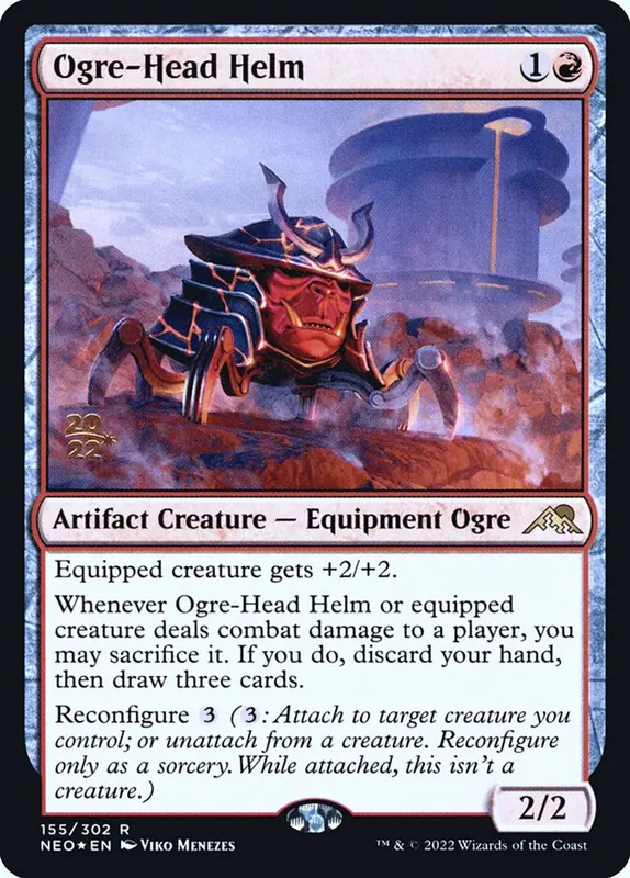 Ogre-Head Helm [Kamigawa: Neon Dynasty Promos]