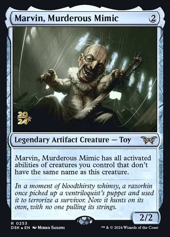 Marvin, Murderous Mimic [Duskmourn: House of Horror Promos]