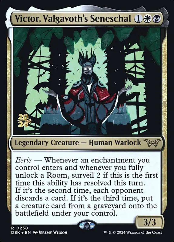 Victor, Valgavoth's Seneschal [Duskmourn: House of Horror Promos]