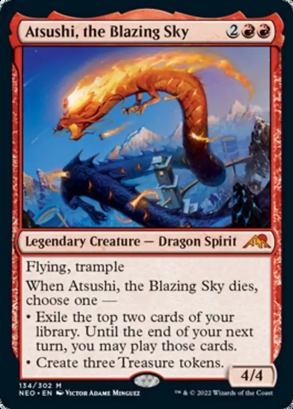 Atsushi, the Blazing Sky - Japones [Kamigawa: Neon Dynasty]
