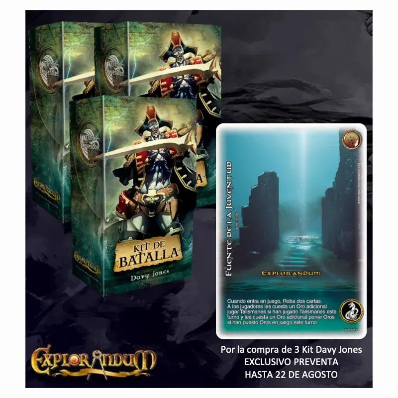 Kit De Batalla Davy Jones Promo x 3
