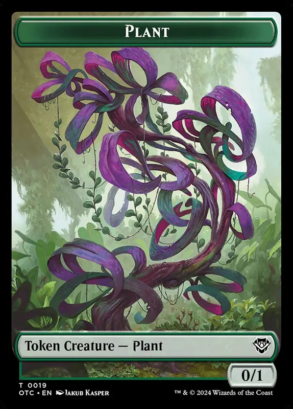 Plant [Outlaws of Thunder Junction Commander Tokens]