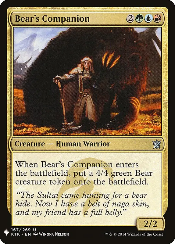 Bear's Companion [The List]