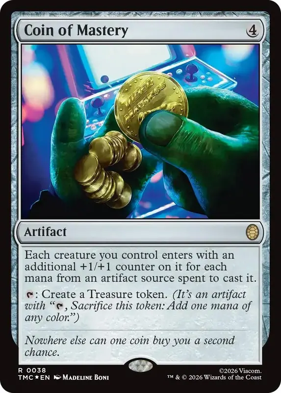 Coin of Mastery (Surge Foil) [Teenage Mutant Ninja Turtles Commander]