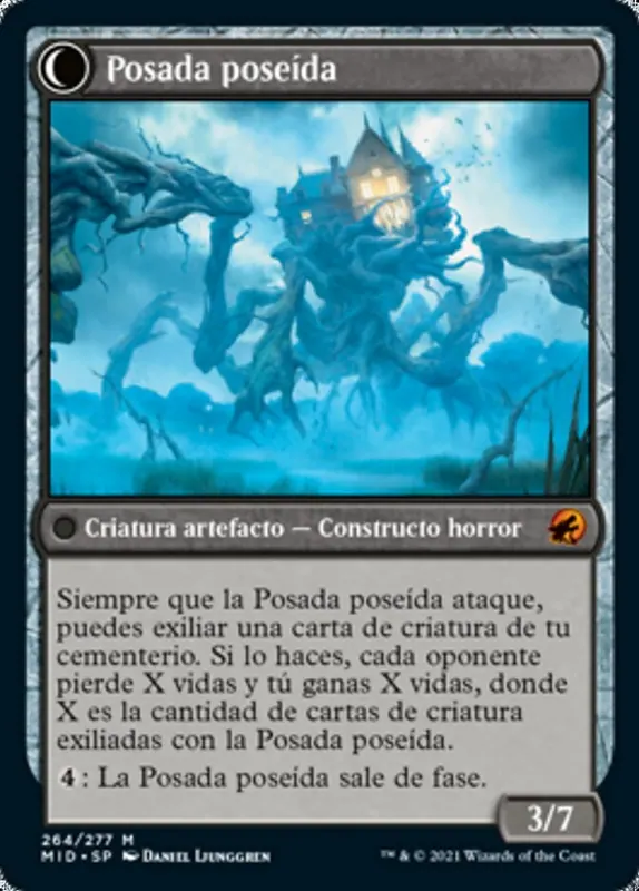 Hostile Hostel // Creeping Inn [Innistrad: Midnight Hunt] - Español