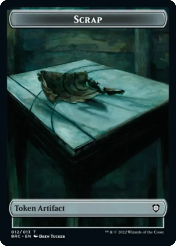 Scrap // Phyrexian Myr Double-Sided Token [The Brothers' War Commander Tokens]