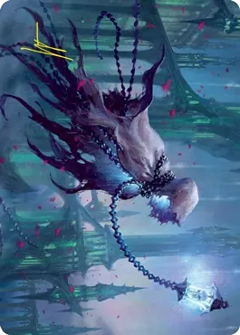 Wanderlight Spirit Art Card (Gold-Stamped Signature) [Innistrad: Crimson Vow Art Series]