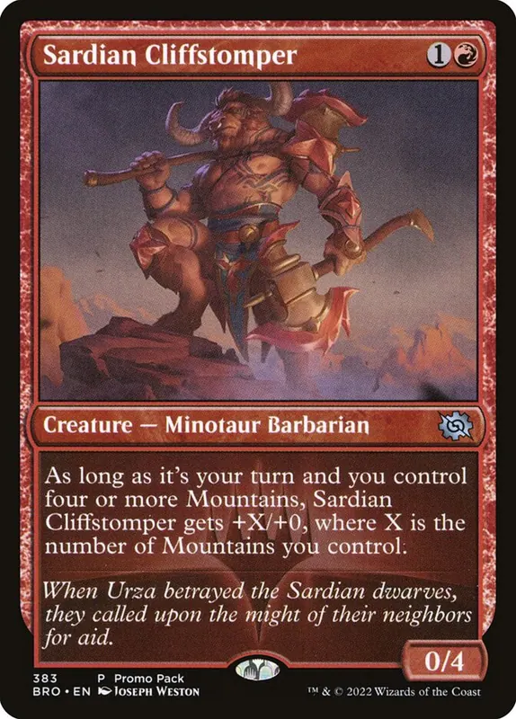 Sardian Cliffstomper [The Brothers' War]
