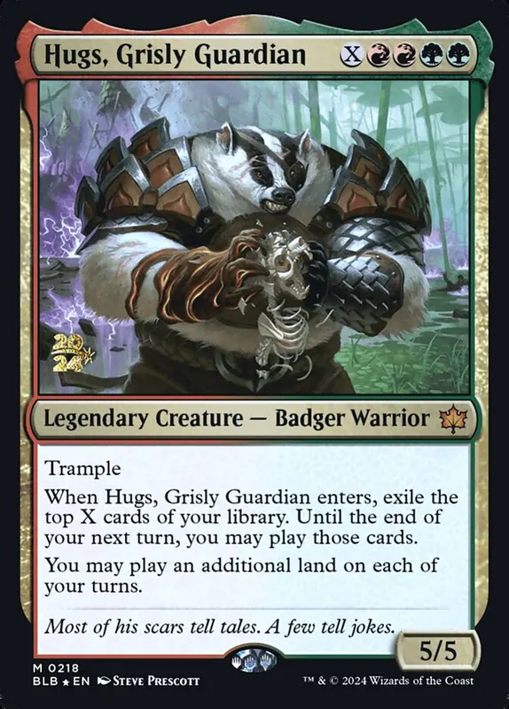 Hugs, Grisly Guardian [Bloomburrow Promos]