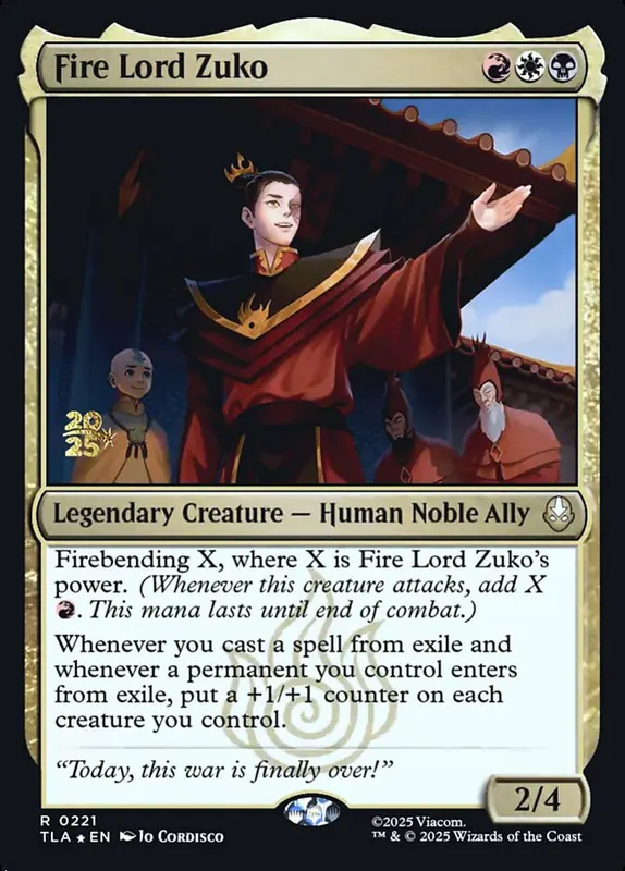 Fire Lord Zuko [Avatar: The Last Airbender Promos]