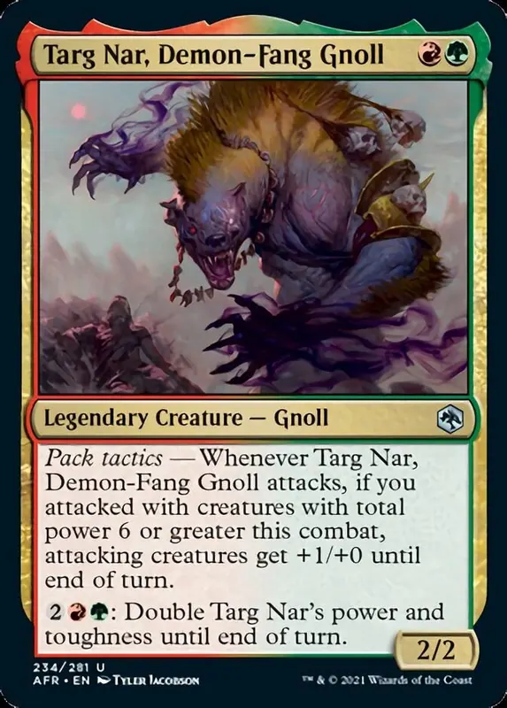 Targ Nar, Demon-Fang Gnoll [Dungeons & Dragons: Adventures in the Forgotten Realms]