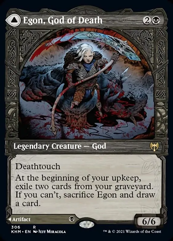 Egon, God of Death // Throne of Death - Español (Showcase) [Kaldheim]