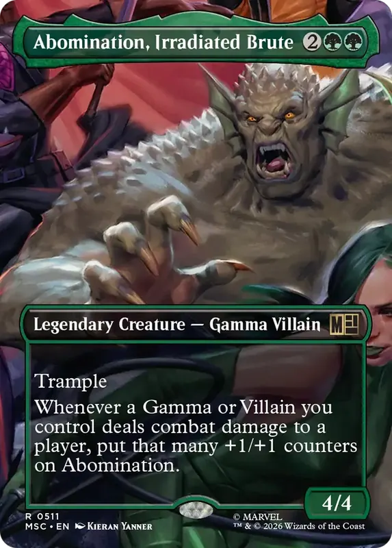 Abomination, Irradiated Brute (Borderless) [Marvel Super Heroes Commander]