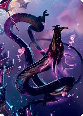 Junji, the Midnight Sky 1 Art Card [Kamigawa: Neon Dynasty Art Series]