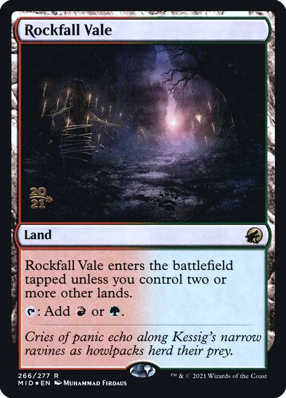Rockfall Vale [Innistrad: Midnight Hunt Promos]