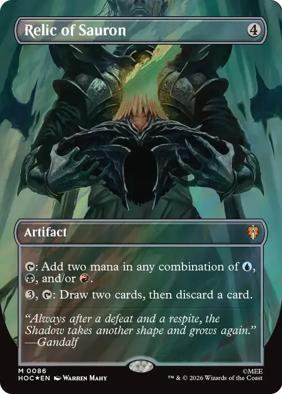 Relic of Sauron (Borderless) (Surge Foil) [The Hobbit: Eternal-Legal]