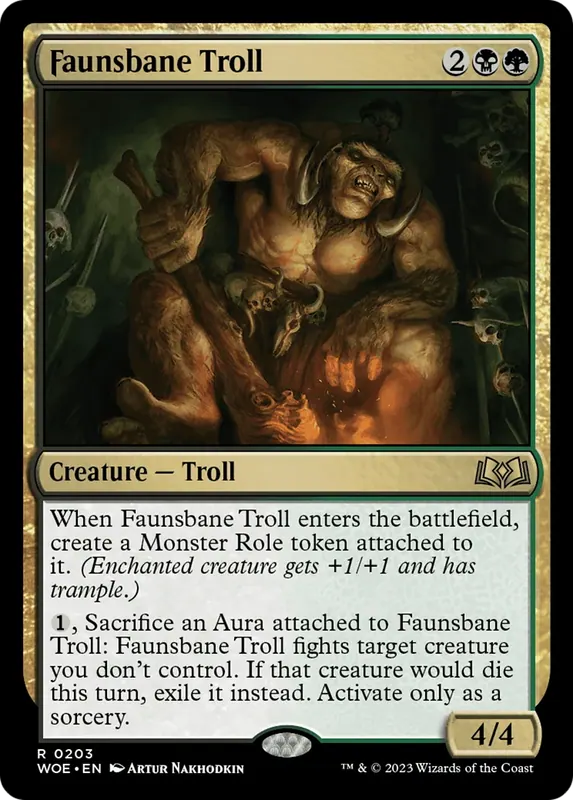 Faunsbane Troll - Español [Wilds of Eldraine]