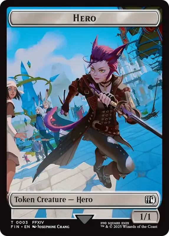 Hero (0003) // Treasure Double-Sided Token [FINAL FANTASY Tokens]