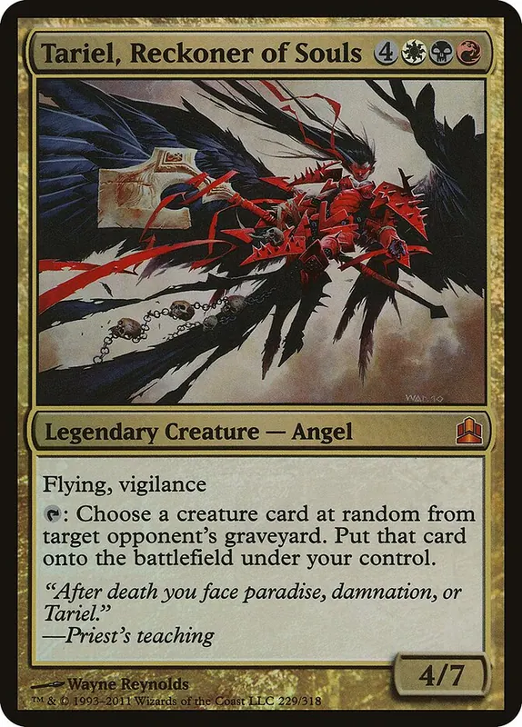 Tariel, Reckoner of Souls [Commander 2011 Oversized]