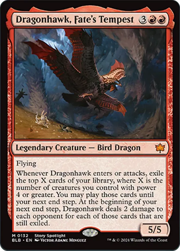 Dragonhawk, Fate's Tempest [Bloomburrow] - Español