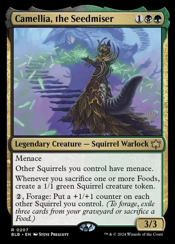 Camellia, the Seedmiser [Bloomburrow Promos]