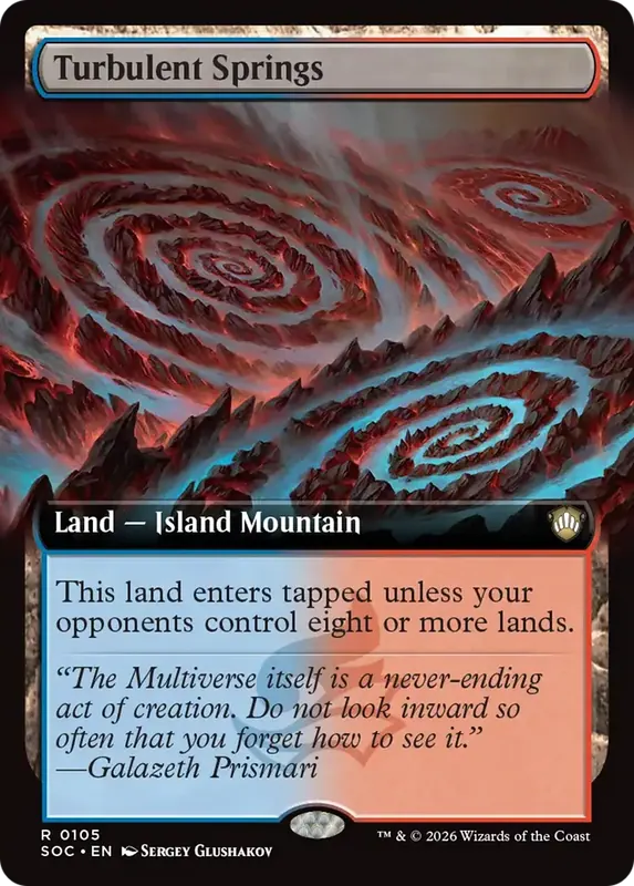 Turbulent Springs (Extended Art) [Secrets of Strixhaven Commander]