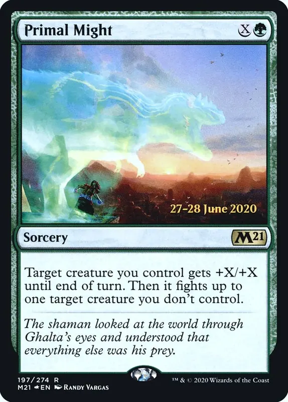 Primal Might [Core Set 2021 Prerelease Promos] - Español