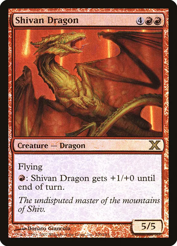 Shivan Dragon [Tenth Edition]