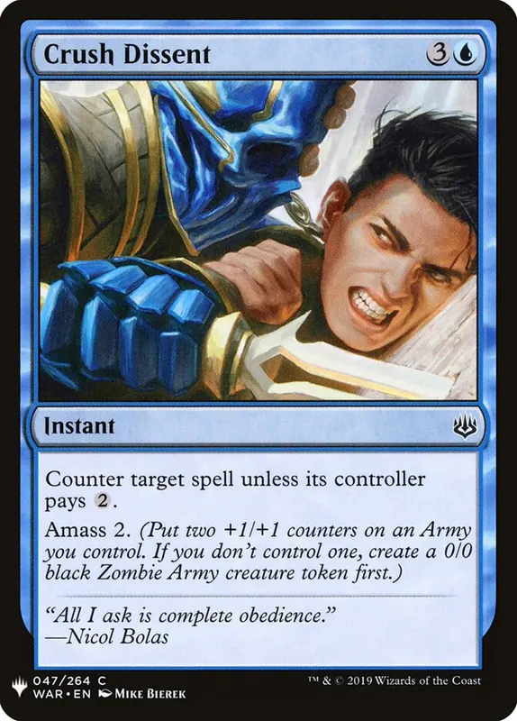 Crush Dissent [The List]