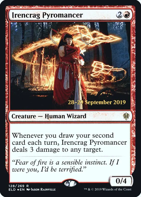 Irencrag Pyromancer [Throne of Eldraine Promos]