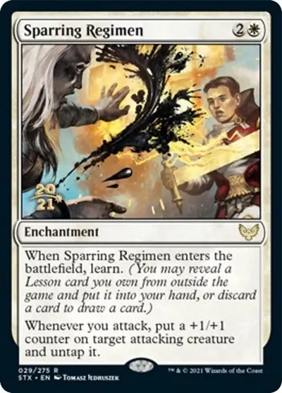 Sparring Regimen [Strixhaven: School of Mages Prerelease Promos]