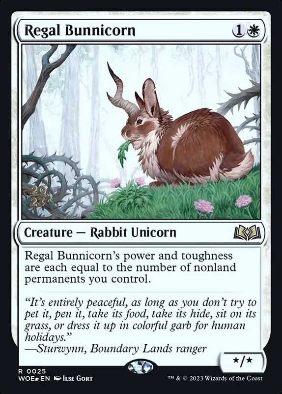 Regal Bunnicorn [Wilds of Eldraine Promos]