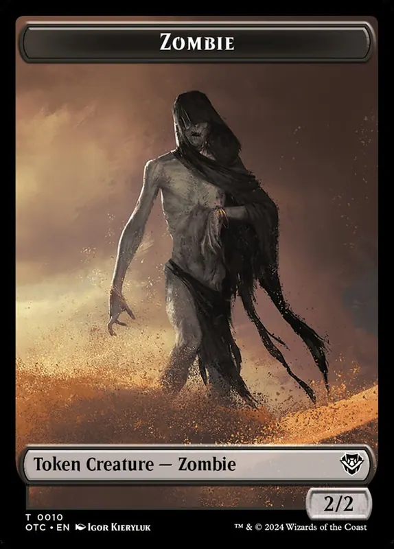 Zombie [Outlaws of Thunder Junction Commander Tokens]