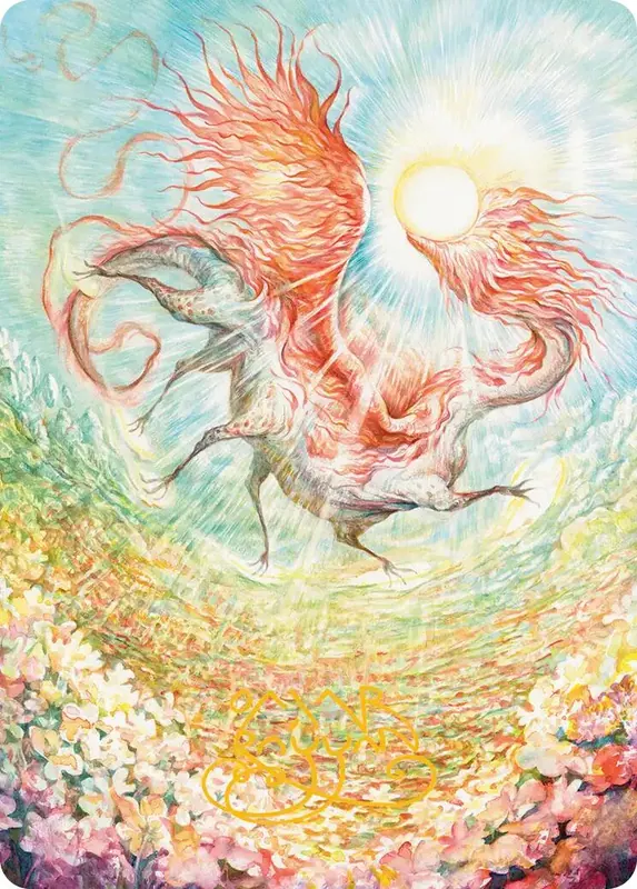 Eirdu, Carrier of Dawn Art Card (Gold-Stamped Signature) [Lorwyn Eclipsed Art Series]