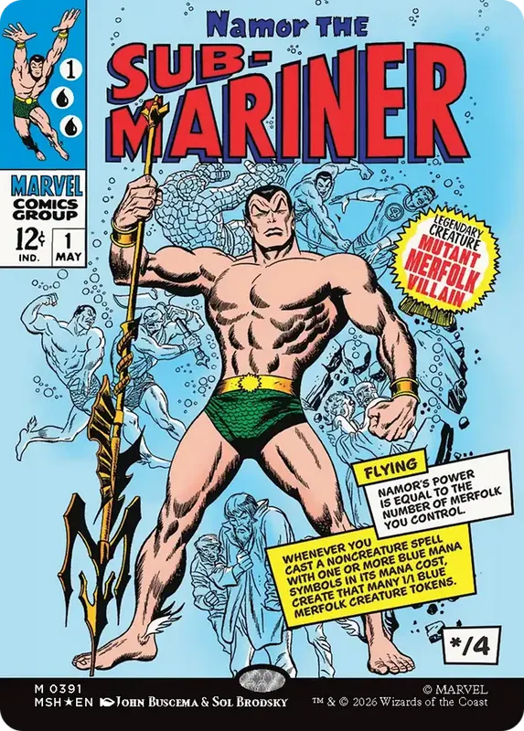 Namor The Sub-Mariner (Borderless) [Marvel Super Heroes]